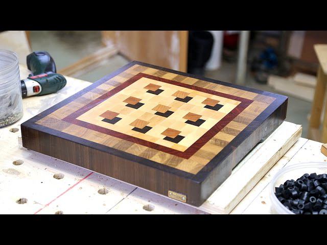 Making a custom 3D end grain cutting board #7 смотреть онлайн