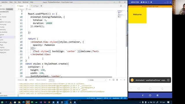 RN 06-01-02 - Animated API in React Native - Part 1 смотреть онлайн