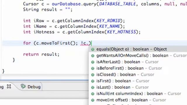120 Reading SQLite Database with Cursor смотреть онлайн