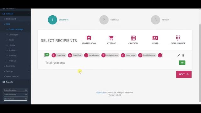 CartSMS - SMS module for OpenCart | SMS notifications & target marketing смотреть онлайн