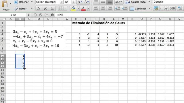 Método de Eliminación de Gauss смотреть онлайн