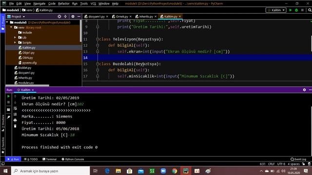 Modül 6: Python ile Class Kullanımı ve Kalıtım. Ders Anlatım: Hasan Acar смотреть онлайн