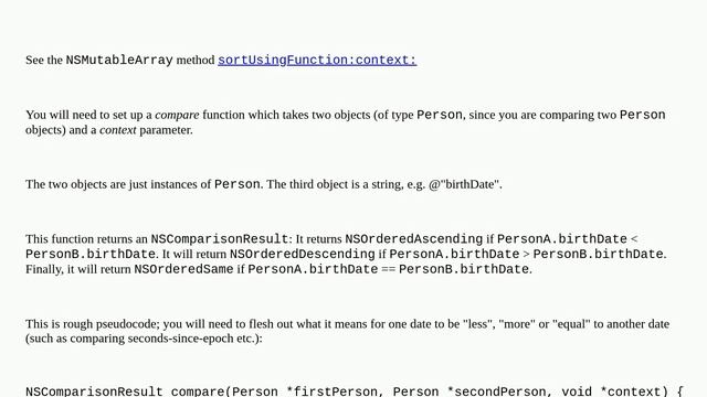 How do I sort an NSMutableArray with custom objects in it? смотреть онлайн