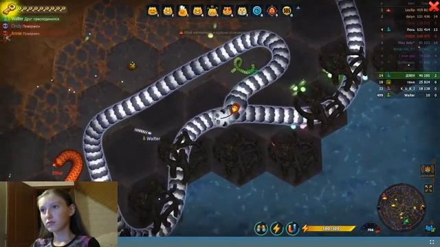 Little BIG Snake.io Литл БИГ Снейк Прохождение Дзен Марина 1515. 1сессия. смотреть онлайн
