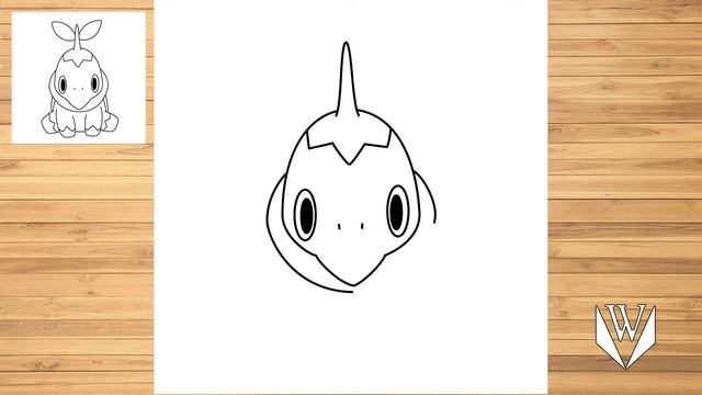 Как нарисовать Turtwig шаг за шагом, Easy Draw | Скачать бесплатно раскраски смотреть онлайн