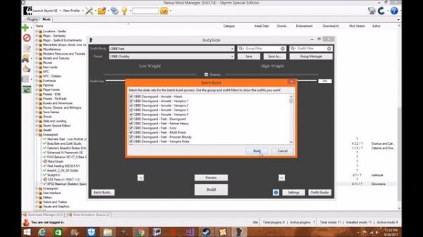 Skyrim SE: CBBE 2 and Bodyslide Installation Nexus Mod Manager Tutorial