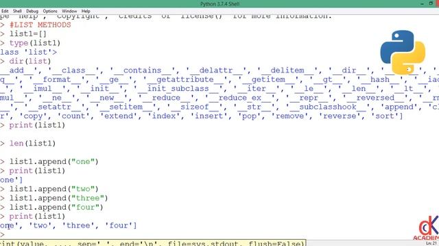 List Methods in Python | append() | count() | copy() and extend() смотреть онлайн