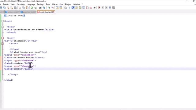 Checkbox in HTML смотреть онлайн
