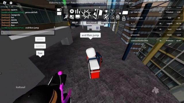 How to go UP a zipline in Roblox parkour смотреть онлайн