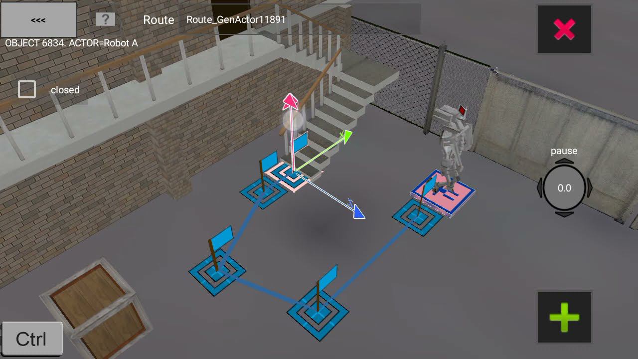 3DMap. Установка маршрута и поведения персонажа NPC