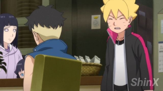 Каваки в первый раз приходит домой к Наруто и Боруто