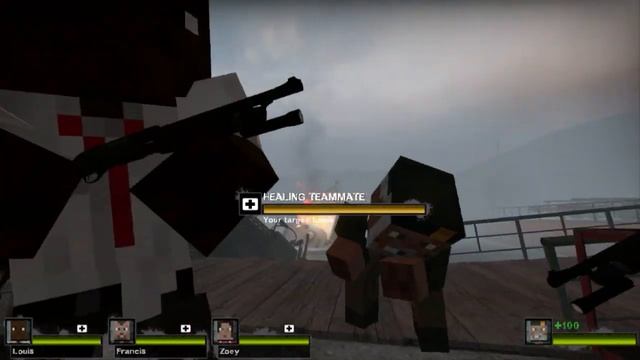 Left 4 Dead 2: Original Survivors Minecraft Skins - HD смотреть онлайн