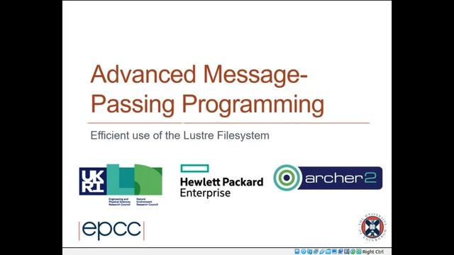 ARCHER2: Parallel IO on ARCHER2 webinar смотреть онлайн