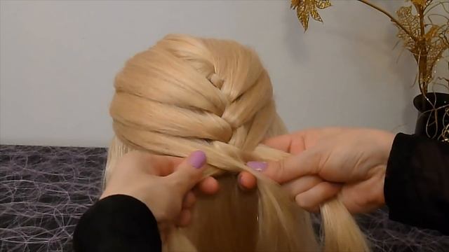 Французская коса. Причёска для средних и длинных волос.Причёски на каждый день в школу, на работу смотреть онлайн