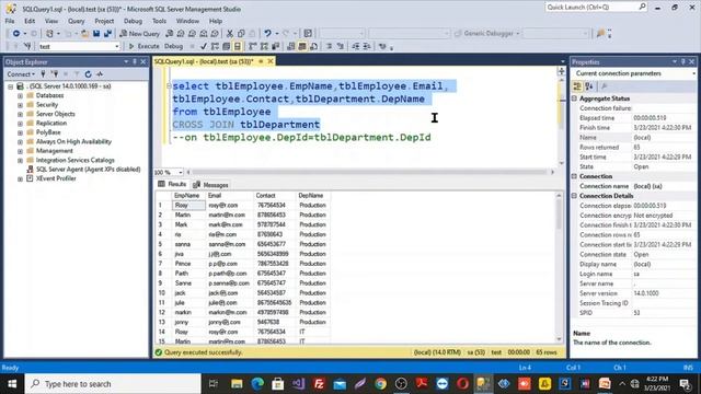 JOINS - CROSS JOIN in SQL Server \\ SQL CROSS JOIN with example #crossjoin \\ Cartesian join in sq смотреть онлайн