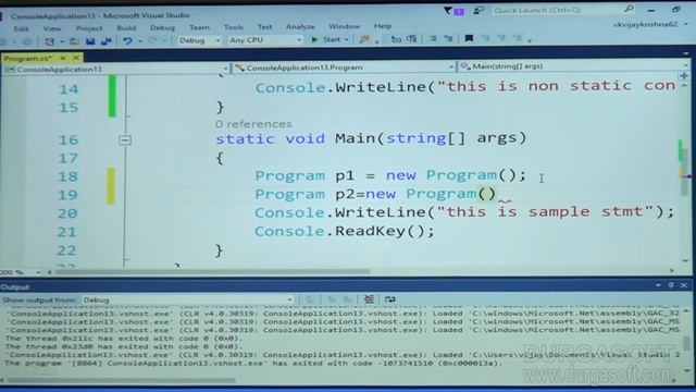 .Net tutorial||onlinetraining||Static Constructor by VijayKrishna смотреть онлайн