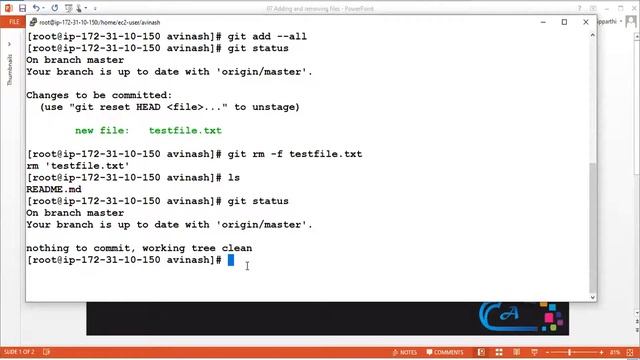 09 Adding and removing files to GIT смотреть онлайн