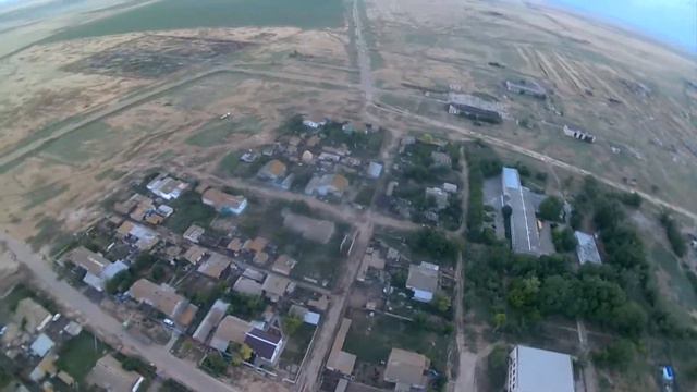 п.Коммунар с высоты птичьего полёта. Падение. смотреть онлайн