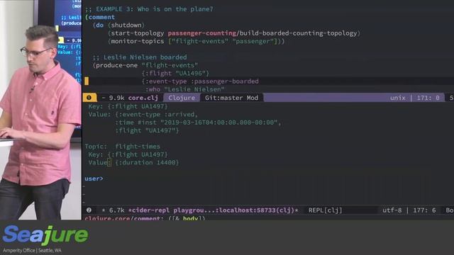 April 2019 Seajure: Event Sourced Systems with Kafka, Clojure, and Jackdaw presented by Bryce Cover смотреть онлайн