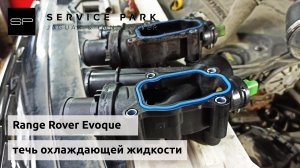 Течь охлаждающей жидкости Range Rover Evoque