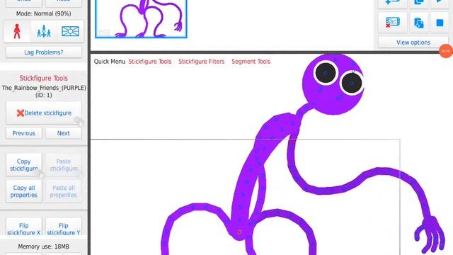 I MADE THE PURPLE RAINBOW FRIEND (STICK NODES PRO)+(RAINBOW FRIENDS) смотреть онлайн