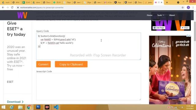 Jquery Convert To Javascript | How to Convert Jquery To Javascript | Jquery Ko Javascript Me conver смотреть онлайн