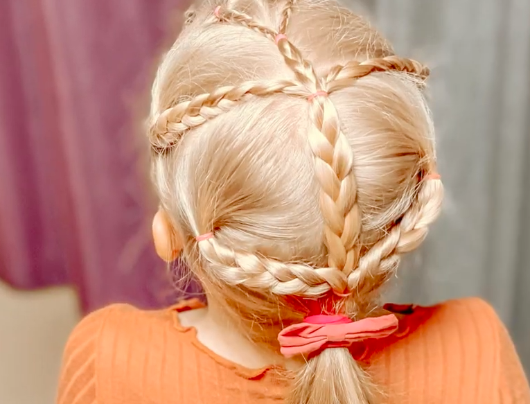 Обучение прическам. Легкая и красивая прическа на каждый день. Прически для девочек смотреть онлайн