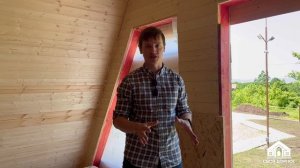 Строим классический A-Frame 7х8 (дом-шалаш, треугольный дом, а-фрейм, а-образный дом)