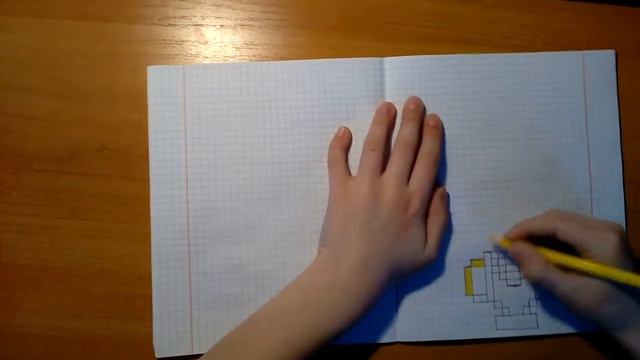 Как нарисовать кубок по клеточкам смотреть онлайн