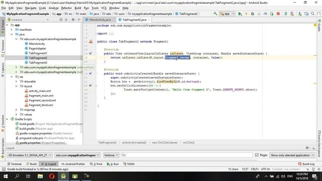 Android Fragment Tab Layout смотреть онлайн