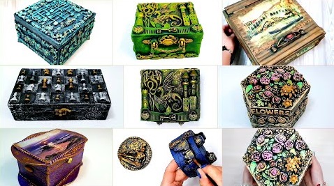 6 идей из картона|шкатулки из картона своими руками |Как сделать шкатулку? |Пошаговая инструкция смотреть онлайн