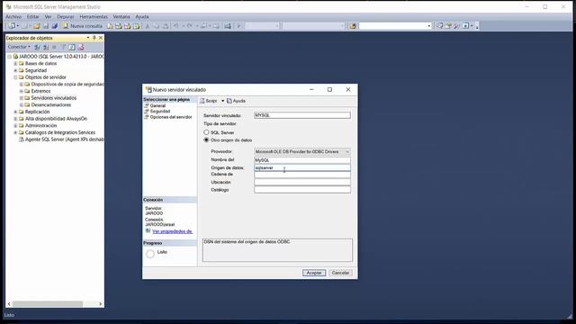 Conectar a base de datos MySQL con SQL SERVER 2014 смотреть онлайн