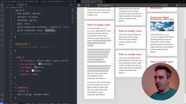 Masonry layout with CSS only! смотреть онлайн