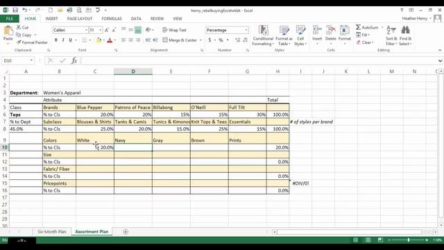 Excel Ex 7- Assortment Plan смотреть онлайн