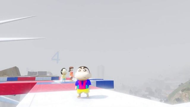 GTA5: Shizuka,Shinchan,Bochan, Play Wrong Way Is Right Ramp Challenge For save Franklin & Nobita смотреть онлайн