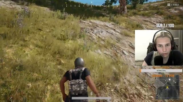 Девушка учится играть в PUBG смотреть онлайн