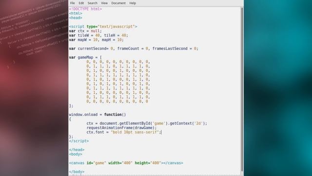 Tile based game development in Javascript & Canvas #1 смотреть онлайн