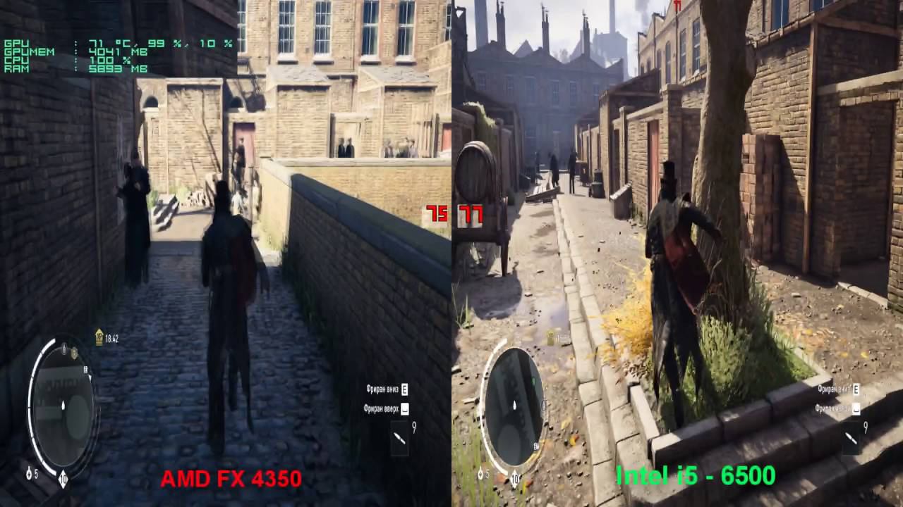FX 4350 Gigabyte GTX1060 6gb G1 WF vs i5 6500 в Tomb Raider и Assassin s Creed смотреть онлайн