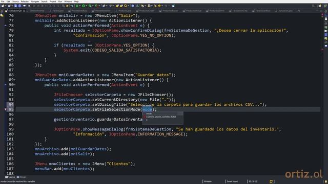 Java Curso: 180 JFileChooser para Seleccionar una Carpeta de Almacenamiento de Archivos CSV смотреть онлайн