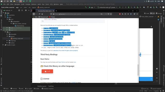 Fluid Slider UI Tutorial in Android Studio (Kotlin 2021) смотреть онлайн