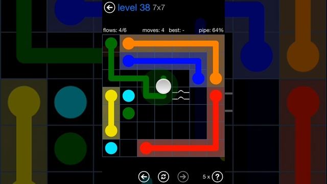 Flow Free Bridges Challenge Pack 7x7 Level 38 Walkthrough смотреть онлайн