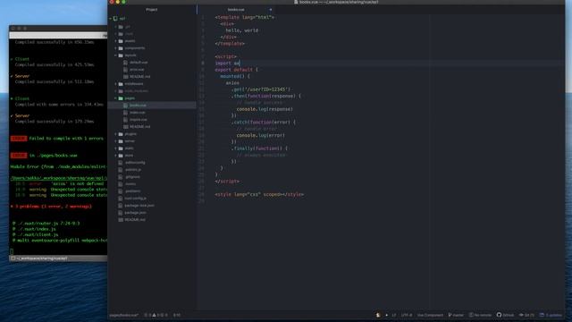สอน Ruby on Rails+Vue EP1: สร้าง NuxtJS Project พร้อม Call api смотреть онлайн