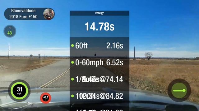 Ford F150 Ecoboost ( stock vs 87 octane tune ) смотреть онлайн