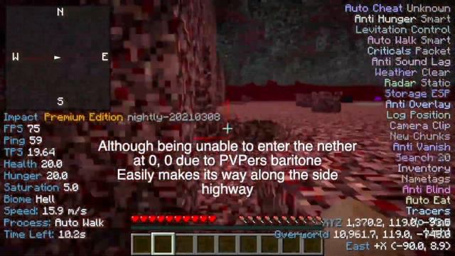 I tested Minecraft Baritone in Minecrafts MOST DANGEROUS place!!! смотреть онлайн