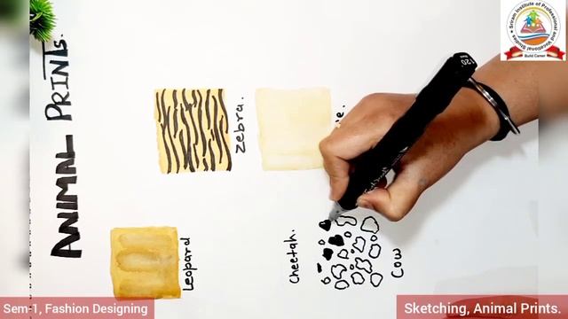 How to draw animal prints |Sketching смотреть онлайн