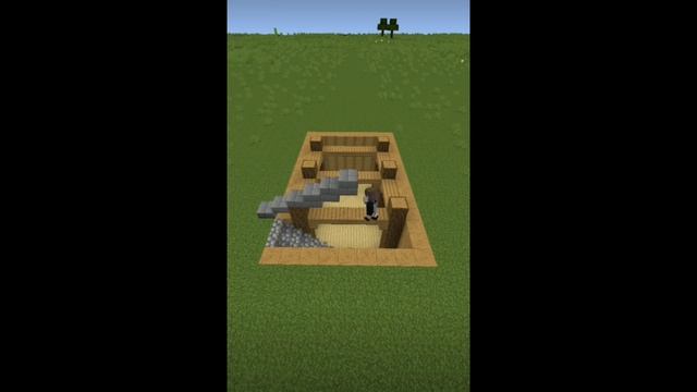 Домик под землёй в майнкрафте.