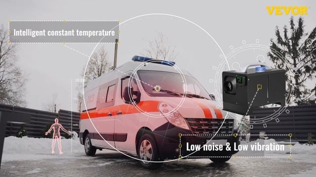 Дизельный обогреватель Vevor 8kw 12V