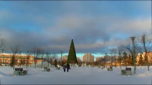 Солнечный зимний день в Верхней Пышме смотреть онлайн