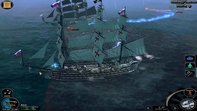 TempesT PVP 1VS 2 Линкоров II (Царица) Баг в ПВП Обзор Темпест Пираты игра смотреть онлайн