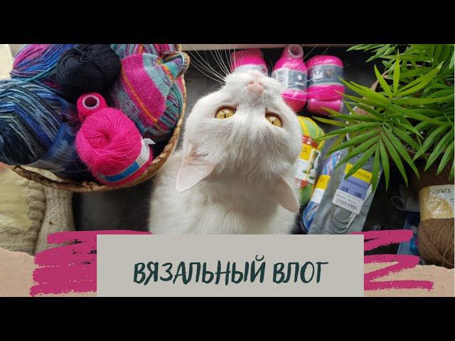 ВЯЗАЛЬНЫЙ ВЛОГ №24 | Сложная неделя, купила пряжу, подарок от @otskyki ♥ смотреть онлайн